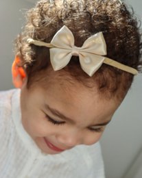 Nylon hårbånd almindelig mini satin