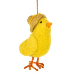 Håndlavet nålefilt Chirpy Chicks Bonnie Hanigng påskedekoration