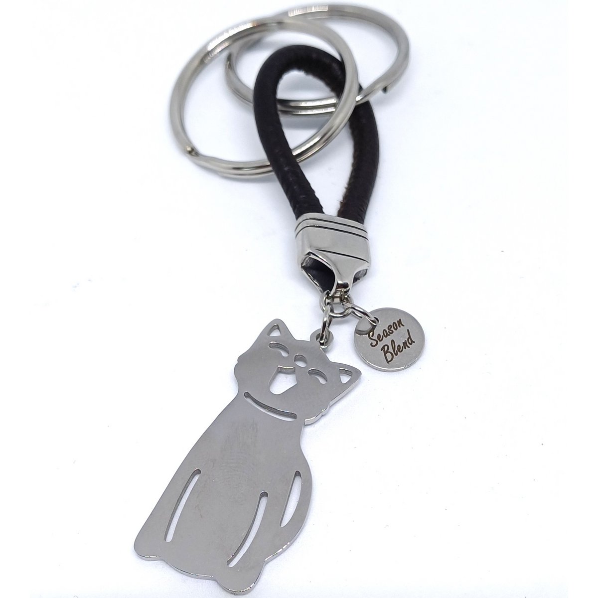 leather keychain dog or cat