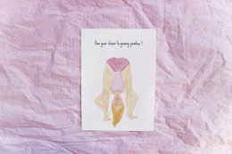 Postkarte - ein Jahr näher am Oma-Höschen