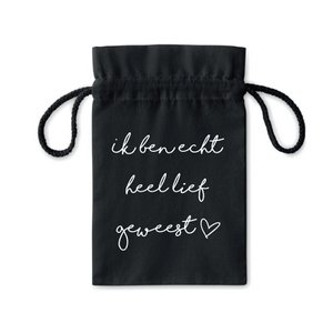 Gingerbread bag 'kindly' black