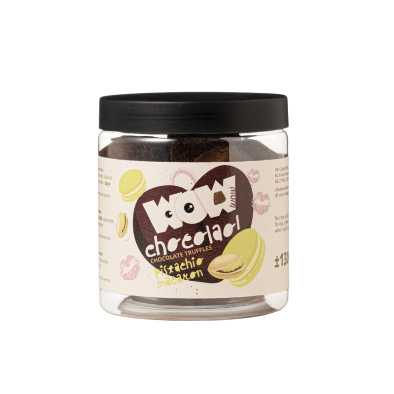 Pistachio Macaroon Chocolate Truffles - 130g Valentine Gifting Jar
