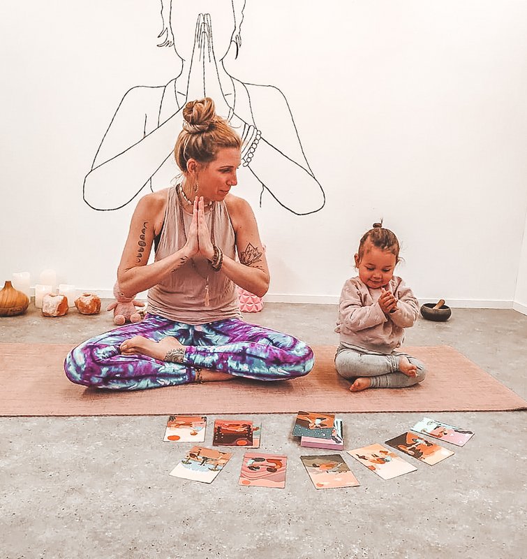 Partner yogakort til børn - julegave