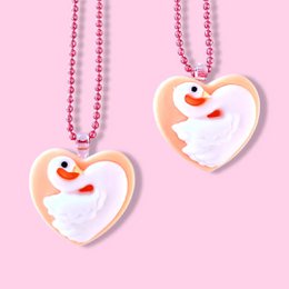 Pop Cutie Schwan-Herz-Halskette