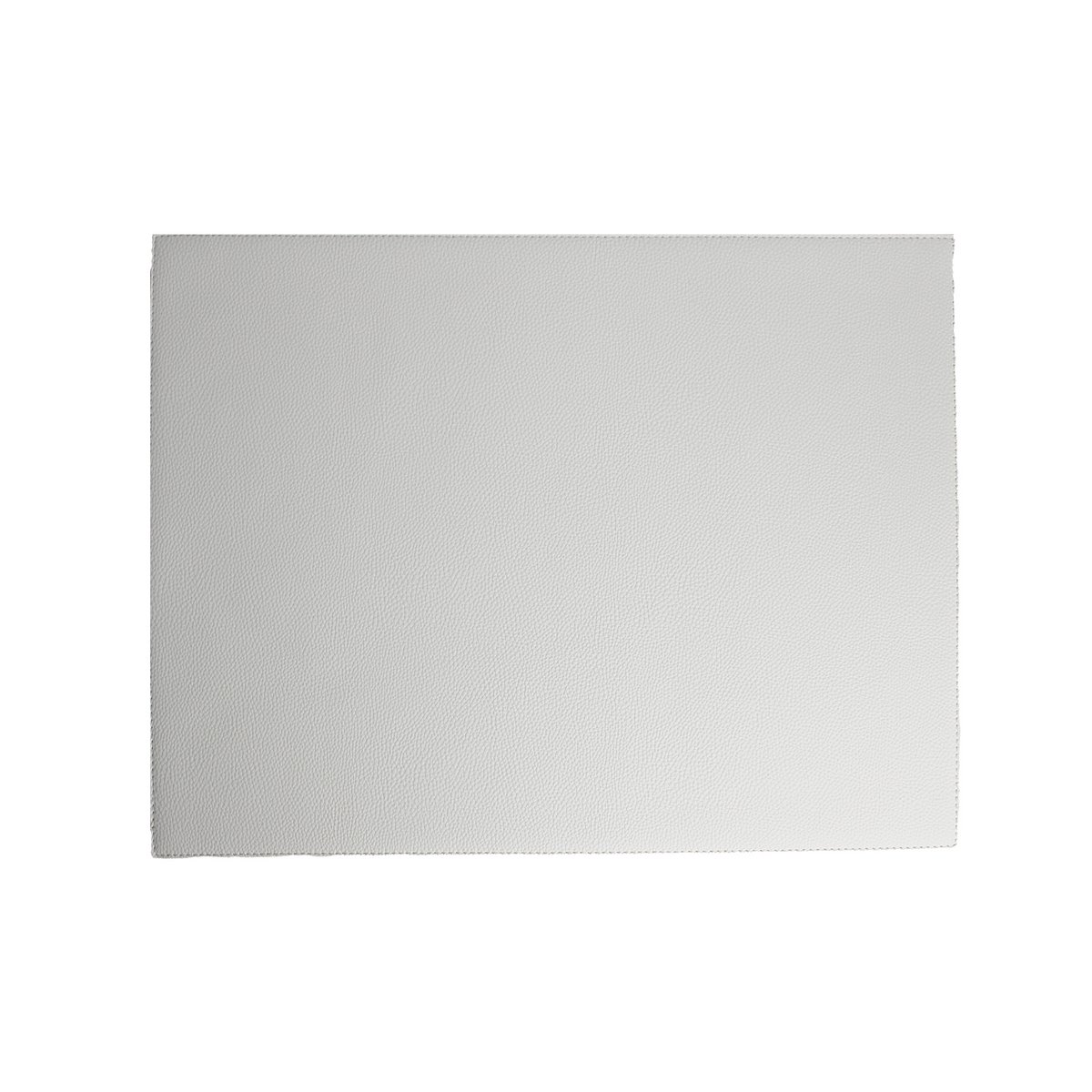 Tischset 6er Set Kunstleder Weiß/Braun Glattlederoptik 45x33 cm