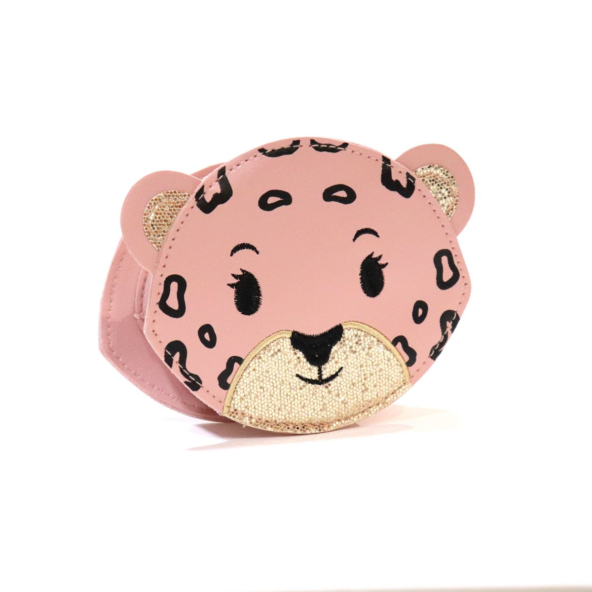 Bolso bandolera infantil - Léo el Leopardo rosa