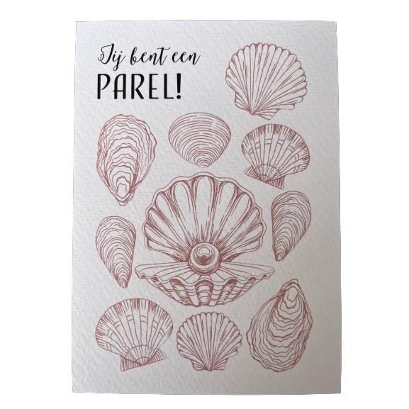 Jij bent een parel! - theelicht kaart