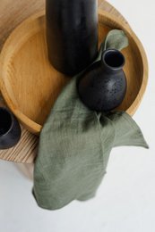Napkins Nordic Moss green  (set of 2) / 100% linen