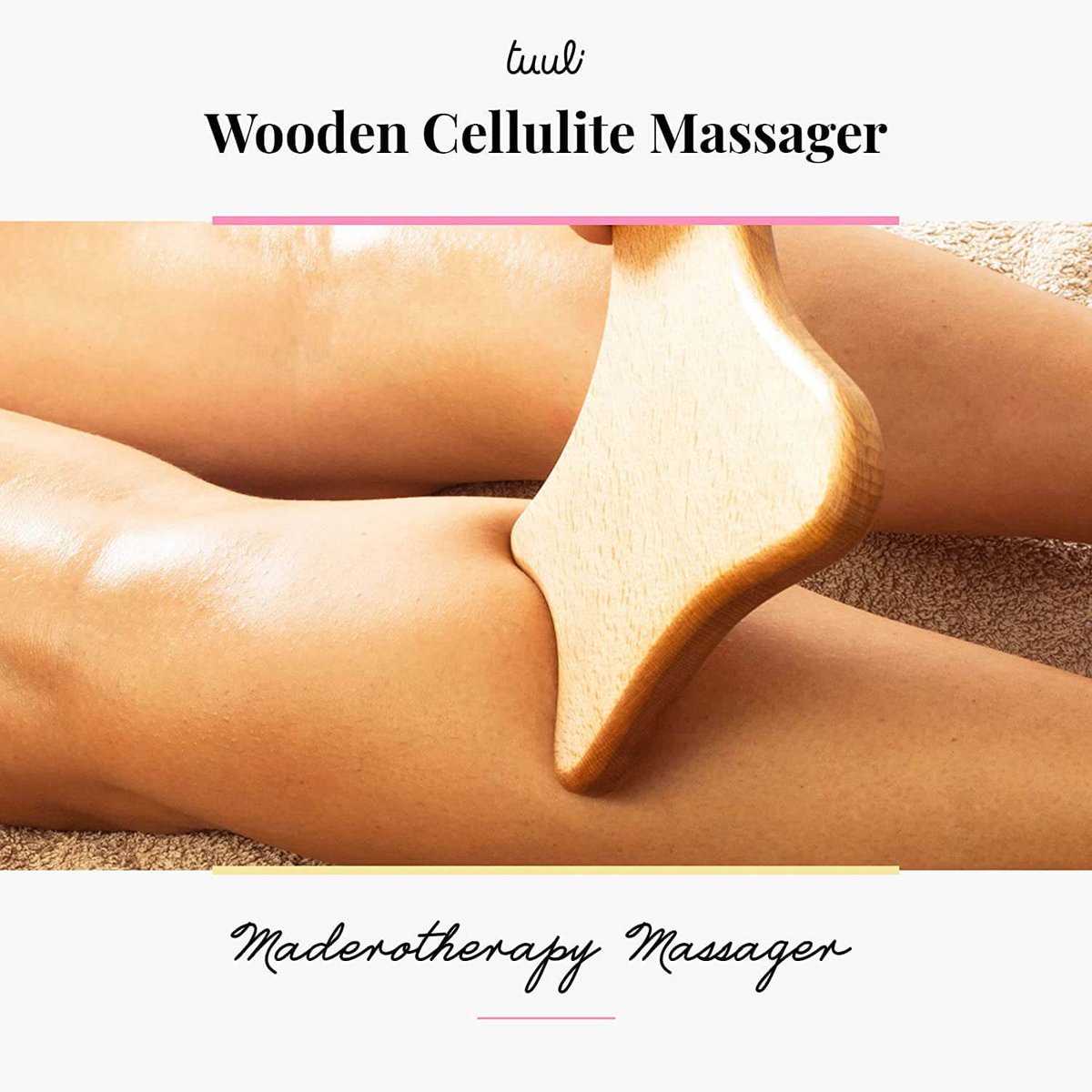 Masajeador de celulitis de madera Gua Sha Paleta de drenaje linfático Maderoterapia