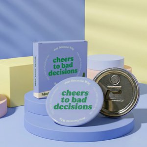 Cheers to Bad Decisions - Magnetic Bottle Opener