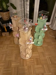 Faltmeister POS Display - Holzdrehständer Gross