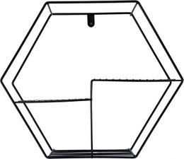 Metalgeometrisk vægdekoration fra Naturn Living | væg stativer sæt med 3 styk | Industrielt vægstativ metal | Børneværelse | Industrielt vægstativ | Vægskab | Vægdekoration | Vægstativ metal sort | Mat sort
