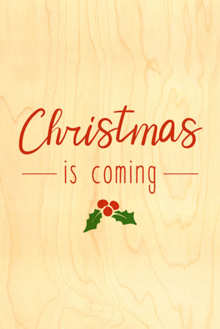 WENSKAART / KERSTMIS KOMT