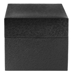 Uhren-Klappbox, Pappe, schwarz, 7,5 cm x 9 cm x 11 cm