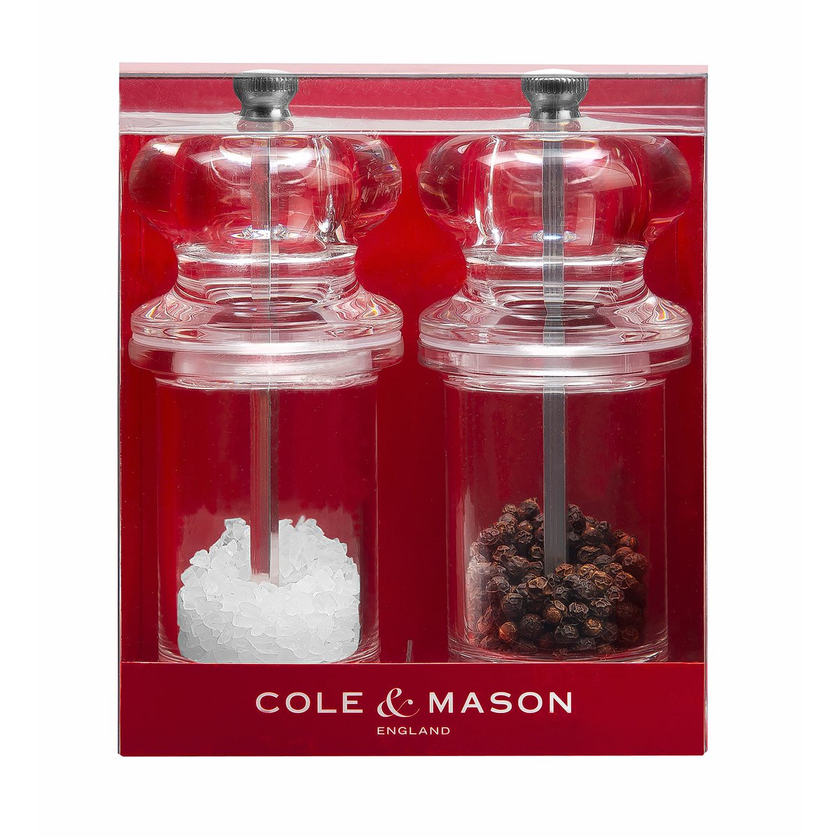 505 Pepper and Salt Mill Set in Acrylic 13.5cm