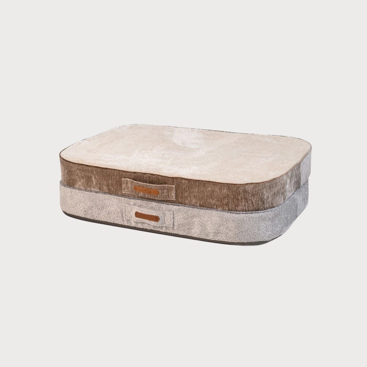 L brown+beige