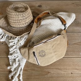 BumBag (khaki cotton) crossbag fannypack NEW