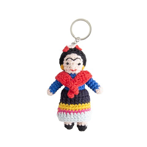 Gehaakte sleutelhanger Frida