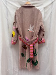 TOUT - Cappotto con uccelli in tweed