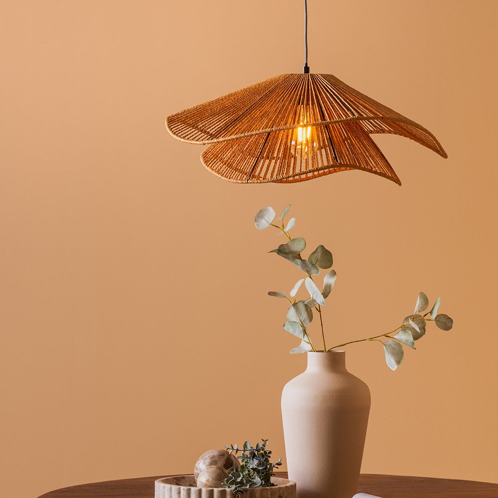 Fedora Layered Pendant Lamp, Natural