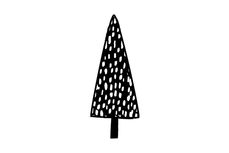 Træ med pletter stempel