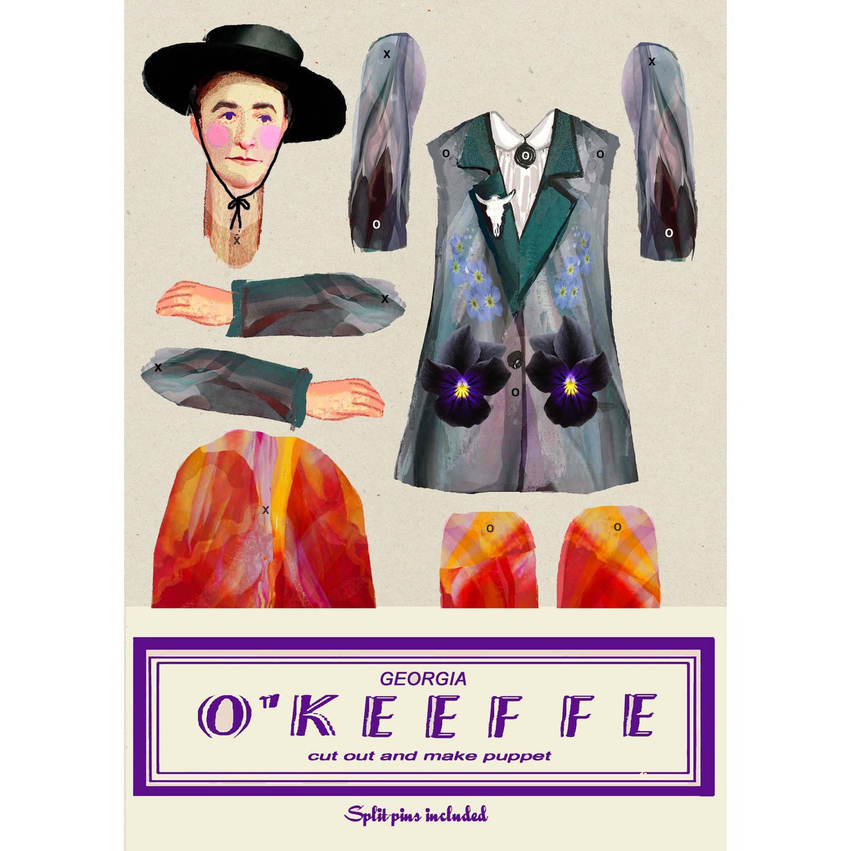 O'keeffe coupe et fabrique des marionnettes