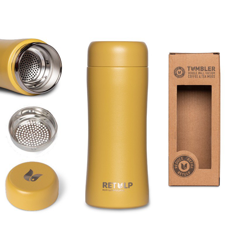 Tumler Isoleret dobbeltvægskrus Okker 300 ml