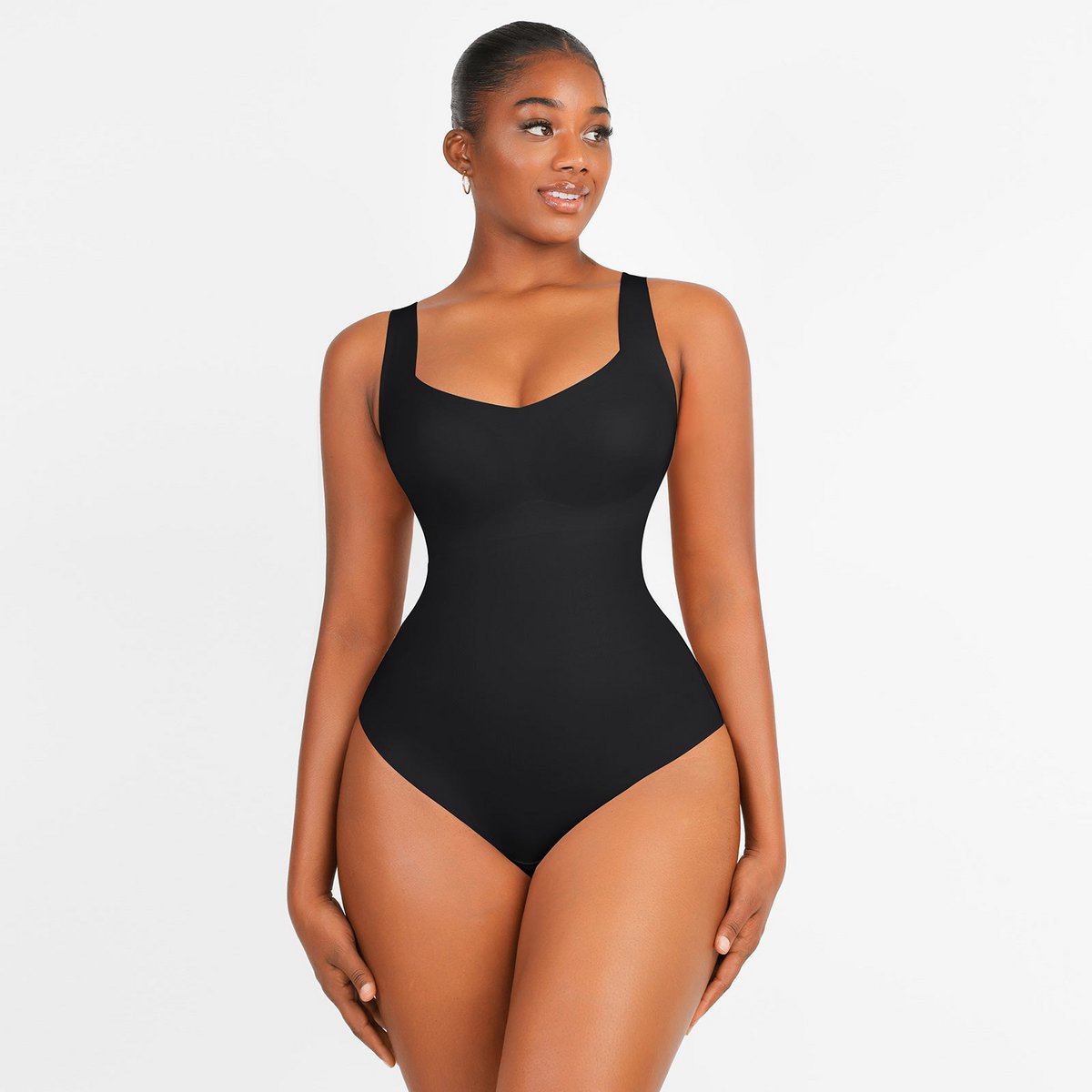 Sømløs Bodysuit Shapewear - Sort