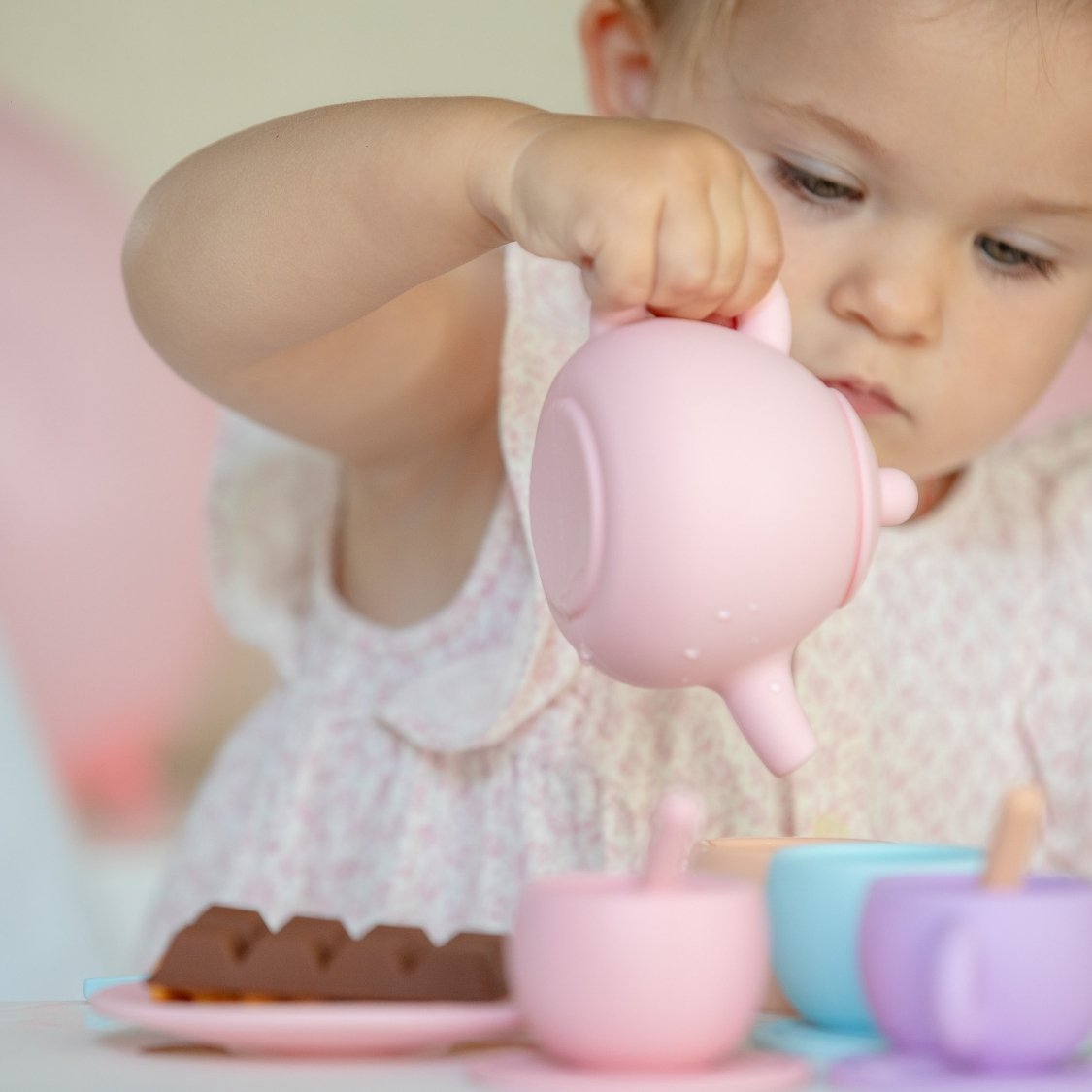 Dinette, service à Thé en Silicone 