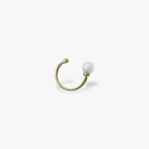 One Pearl Ear Cuff - Goud