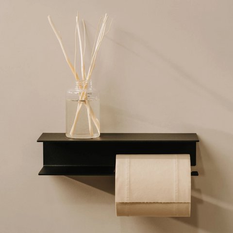 Bari toiletrolhouder – moderne badkameraccessoires met plank