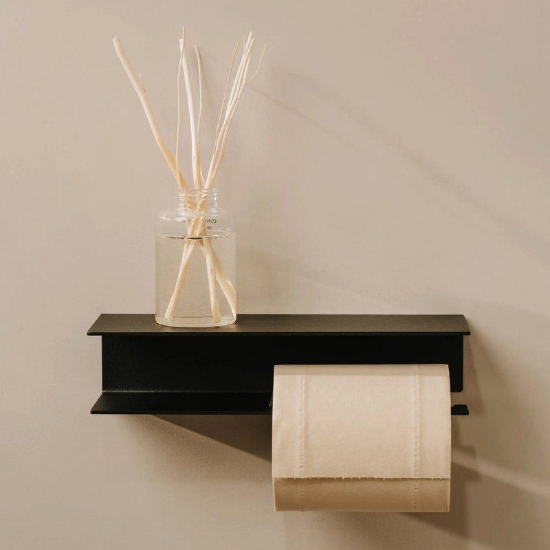 Portarrollos Bari – accesorios baño moderno con estante