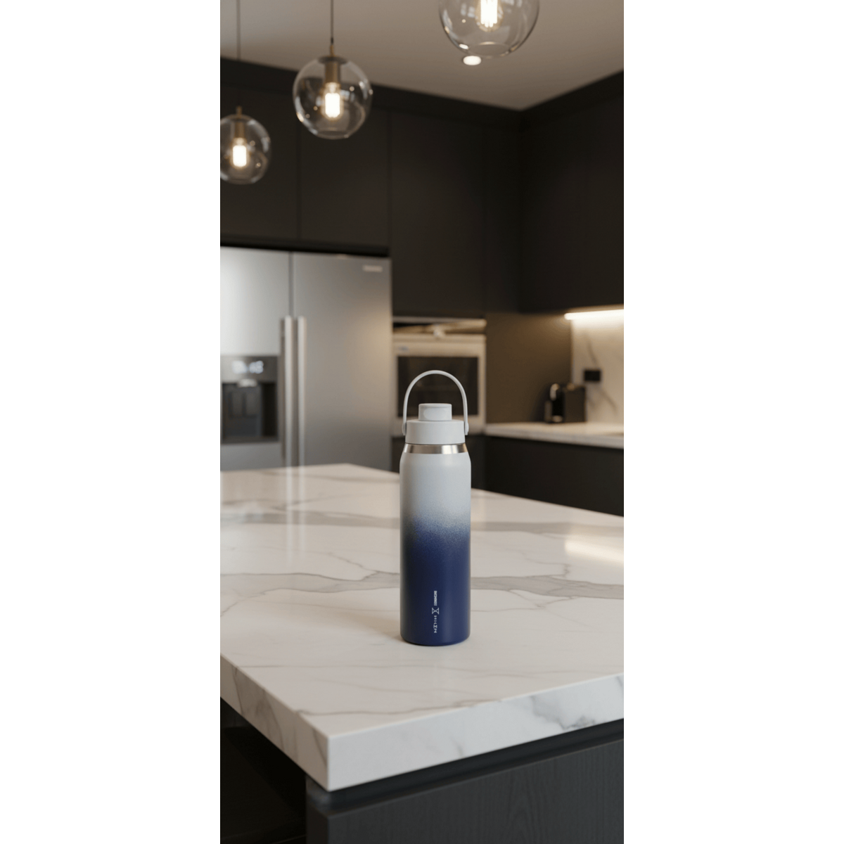 Verres Thermiques – Bouteille en Toile 355/473/710ml (12/16/24oz) Couleur Bleu Nuit