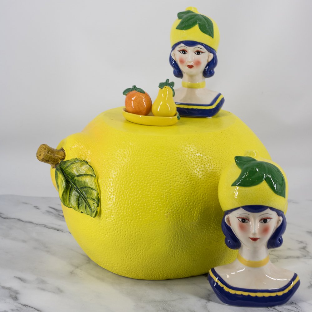 Lemon side table/stool
