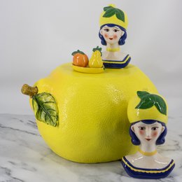 Lemon side table/stool