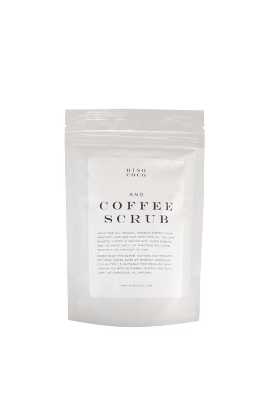 Kokos mandarin kaffe scrub - 100g