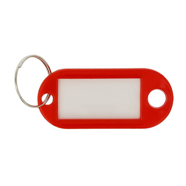 Portachiavi Westcott rosso 100 pz. Nella scatola. Con etichetta intercambiabile.