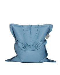 Petrole-colored bean bag chair, large size, comfortable and durable for indoor or outdoor use.