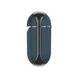 Etui Airpod Snap Gen 1/2 skórzane niebieskie
