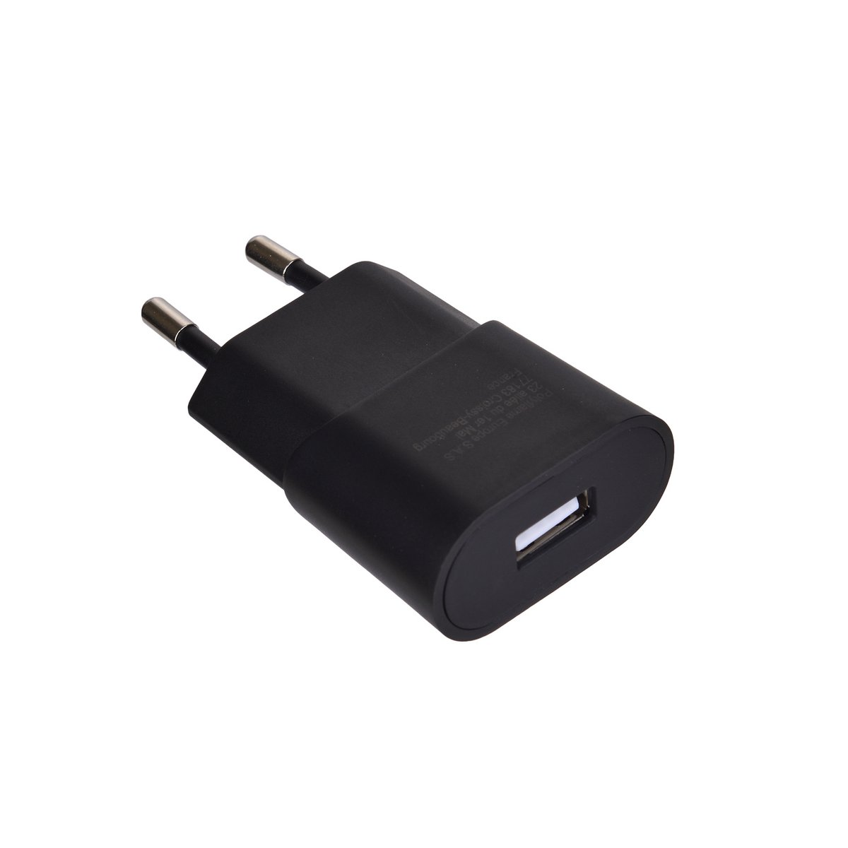 Black USB wall charger