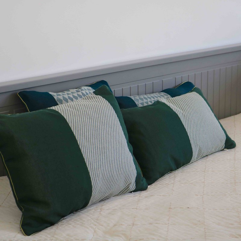 Ami Y'Sar green decorative cushion cover