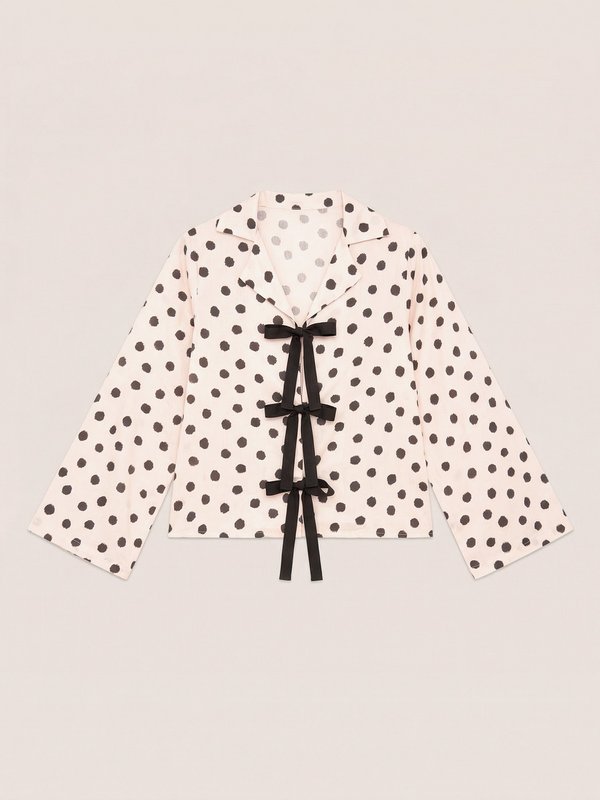 Noctis Pyjamashirt met stippen