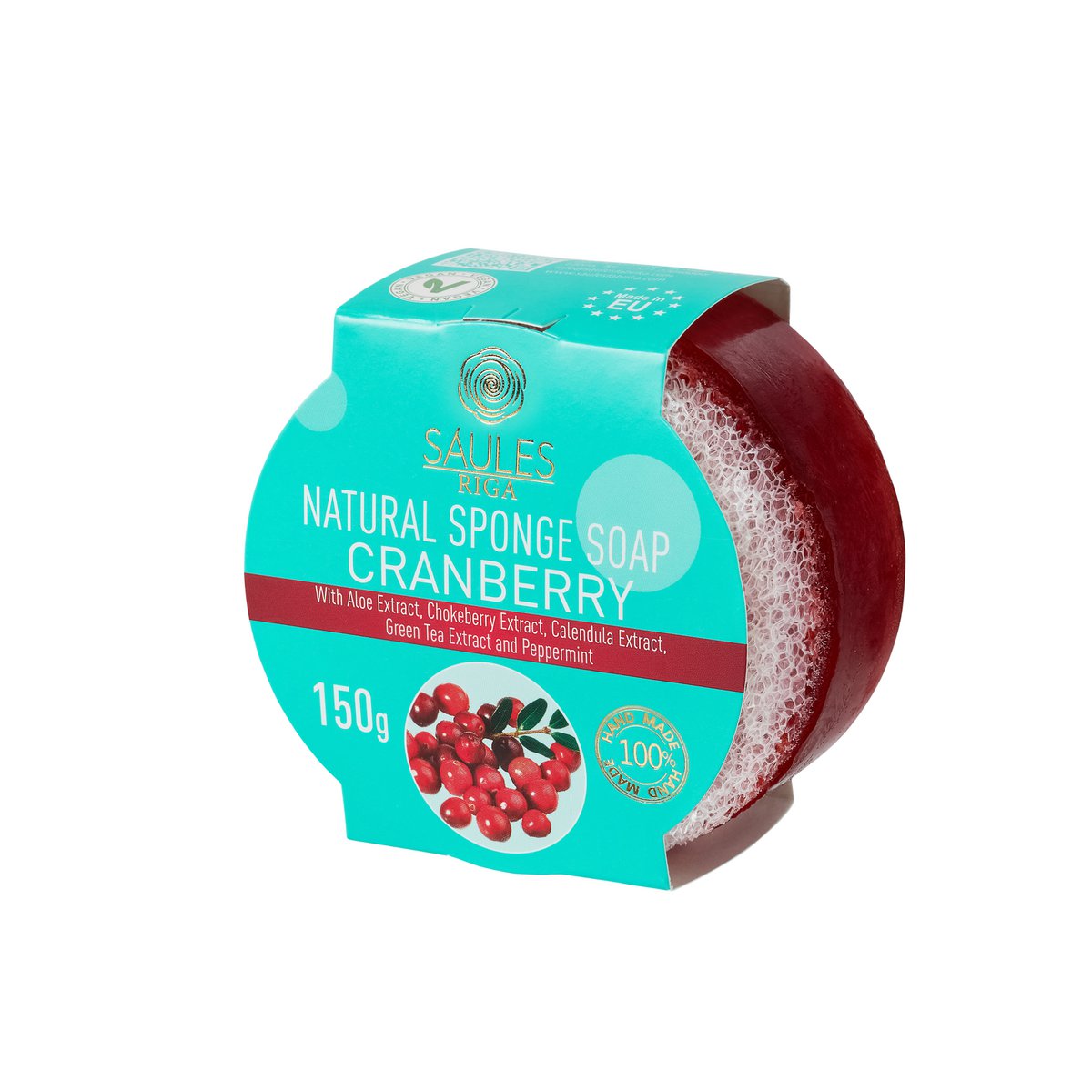 Sponge Soap CRANBERRY 150g