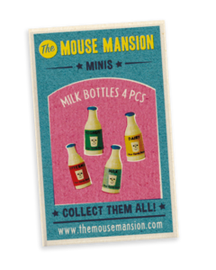 Minis - Milk Bottles (Scale 1:12) - The Mouse House