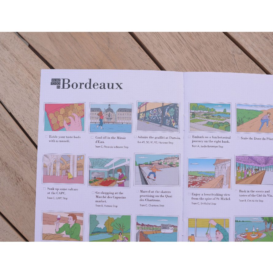 Dziennik podróży dla dzieci Bordeaux