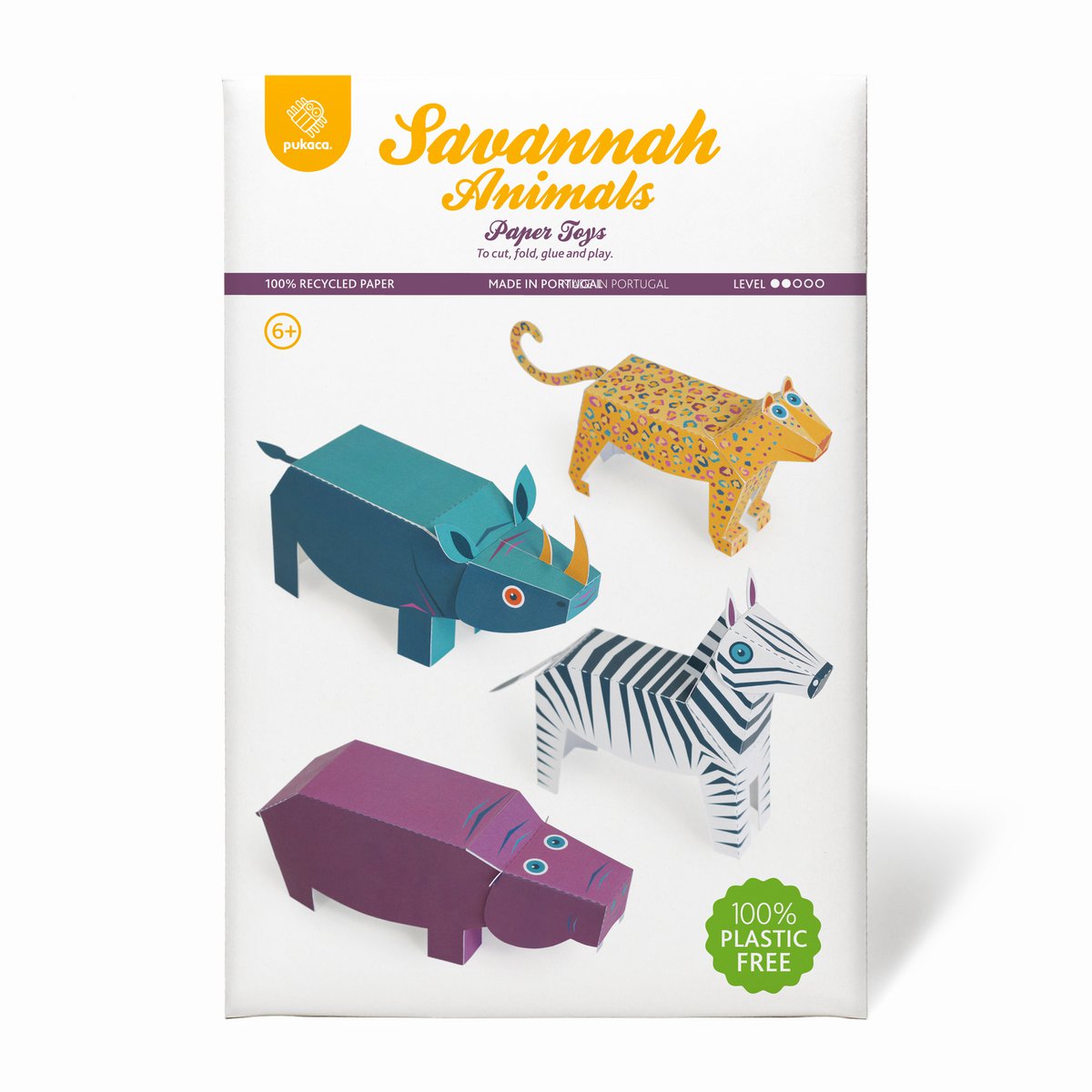 Savannah Animals Paper Toys