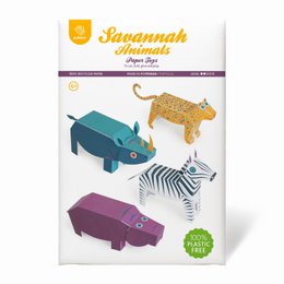 Savannah Animals Paper Toys