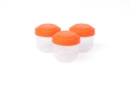 Rikko Kids Snack Boxes – 3-Pack (185ml) with Easy-Open, Kid-Friendly Lids