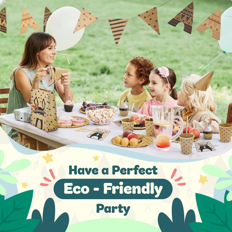 Partyset für Kinder | 112-teiliges Komplettset für 8