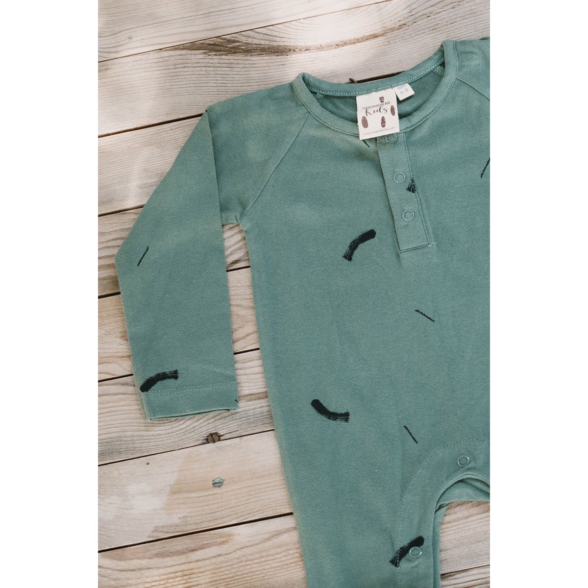 Jam Baby Jumpsuit Strokes Groen